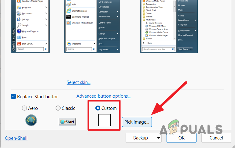 Changing Start Menu Button