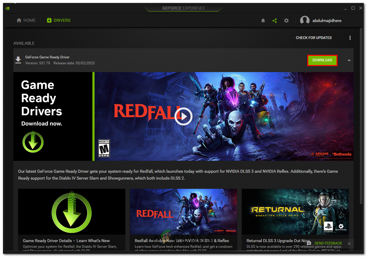 Checking Graphic Driver updates
