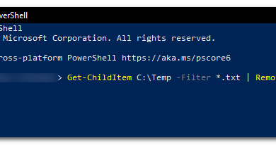 use the "Get-ChildItem" command with the "-Filter" parameter and the "Remove-Item" command.