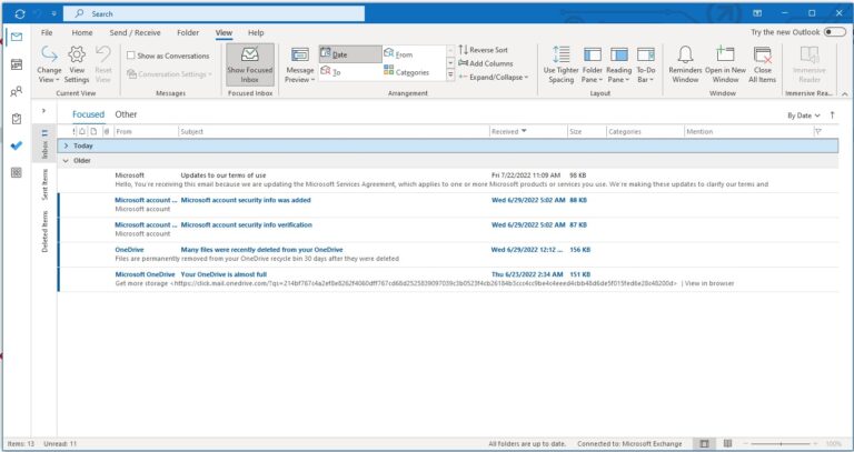 Clickable Outlook View How to Change View in Outlook to Compact, Single or Preview?