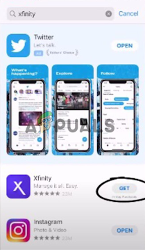 Tap on the Get option