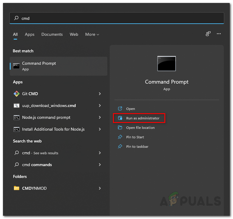 Running Command Prompt as Admin