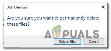 After selecting the files, click "OK" and then "Delete&nbsp;Files" to permanently remove them