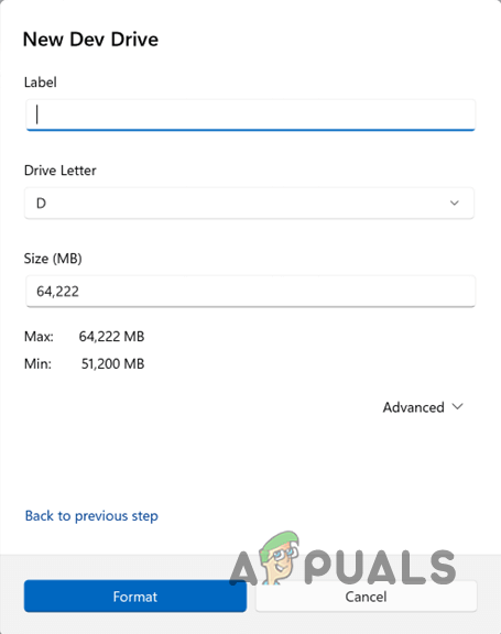 Creating New Dev Drive