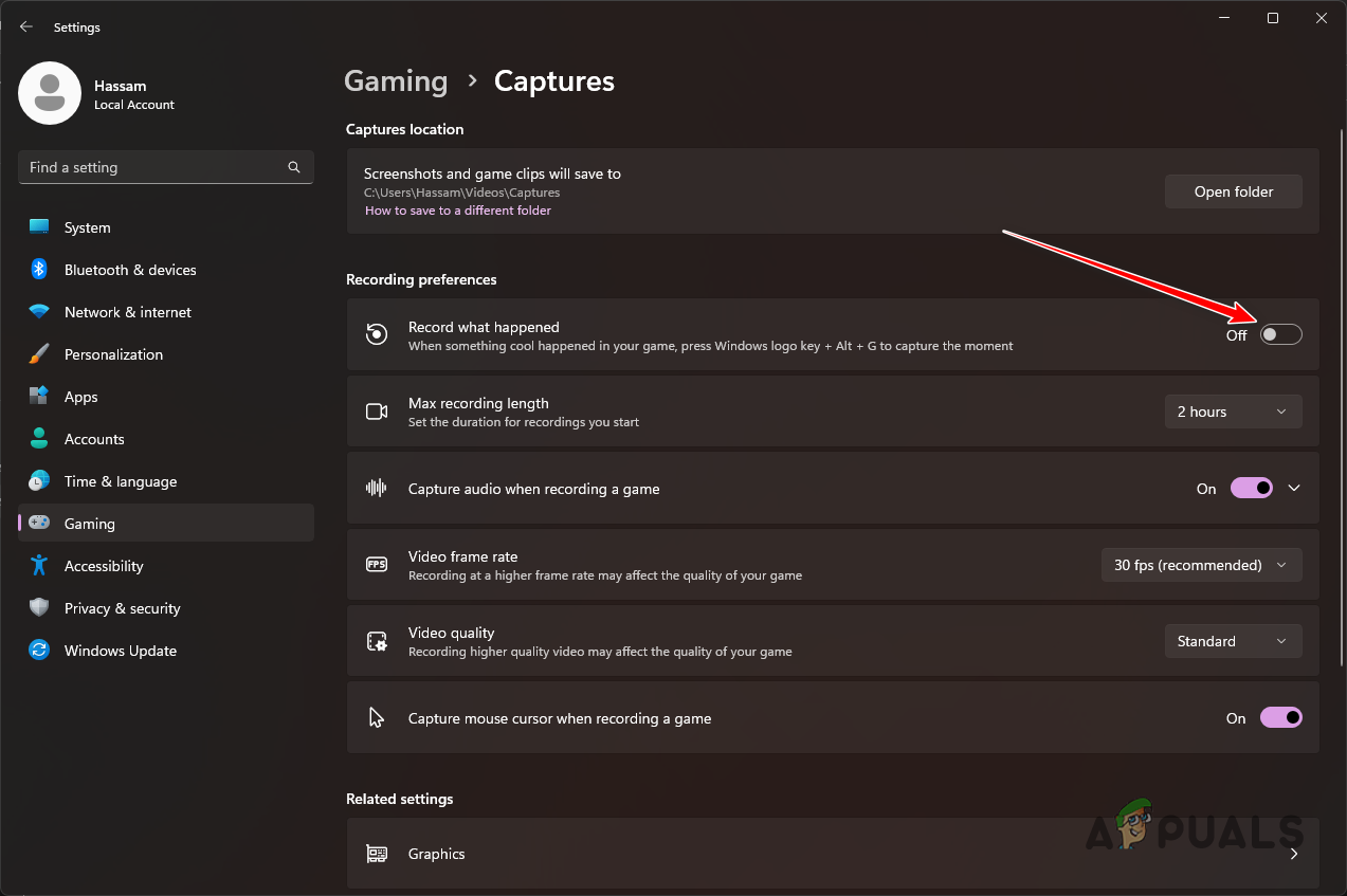 Disabling Game Captures