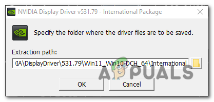 Choose the Extraction path and press OK