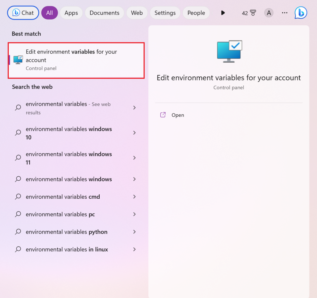 windows 11 start menu