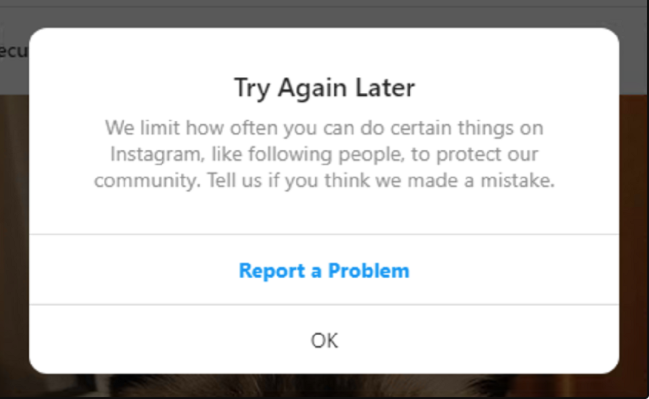 Fix “We limit how often you can do certain things” Instagram 