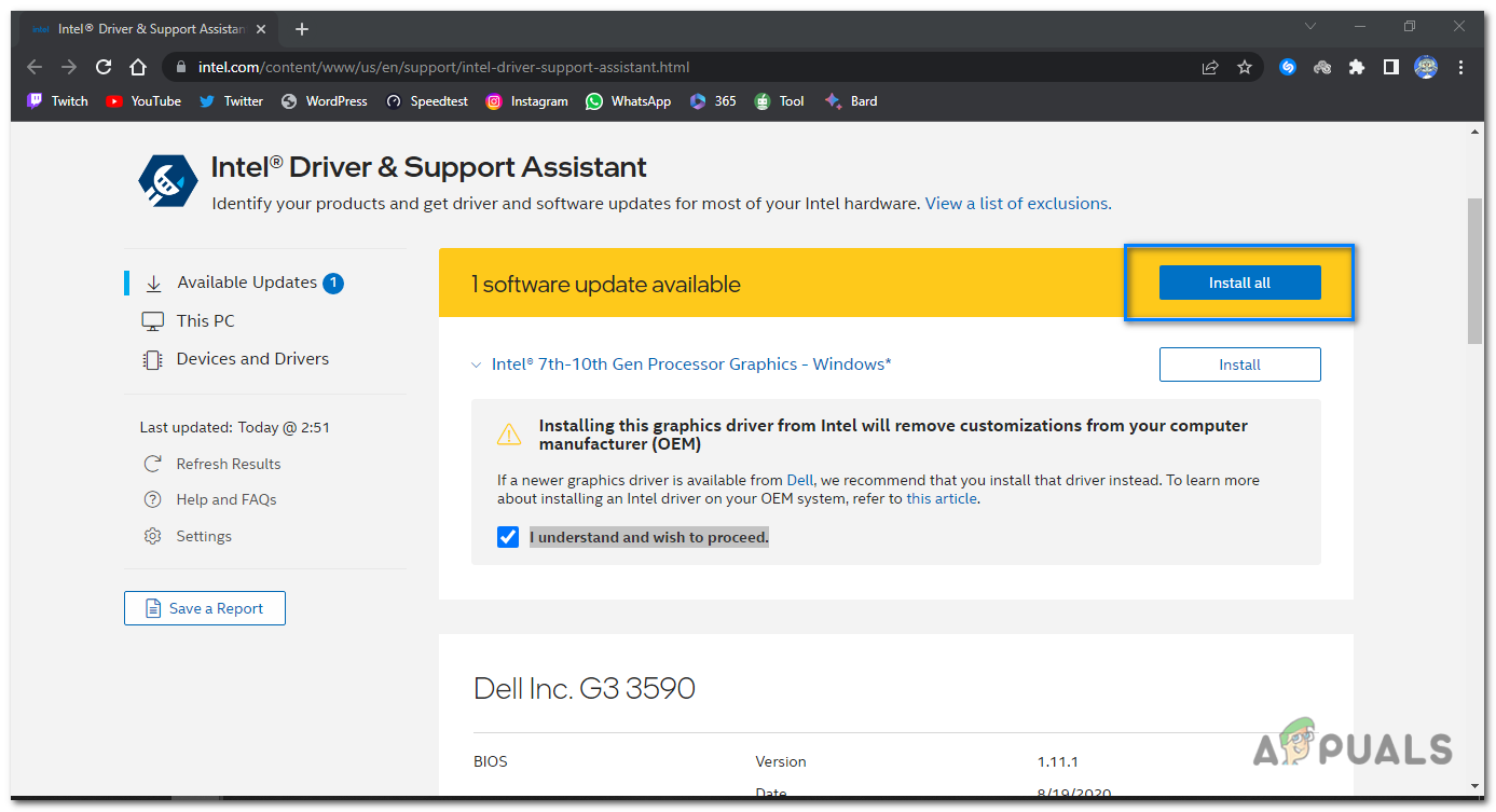 Once downloaded, click on Install all