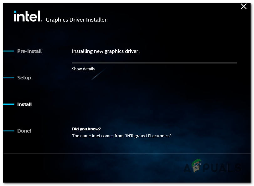 installing the new graphics driver