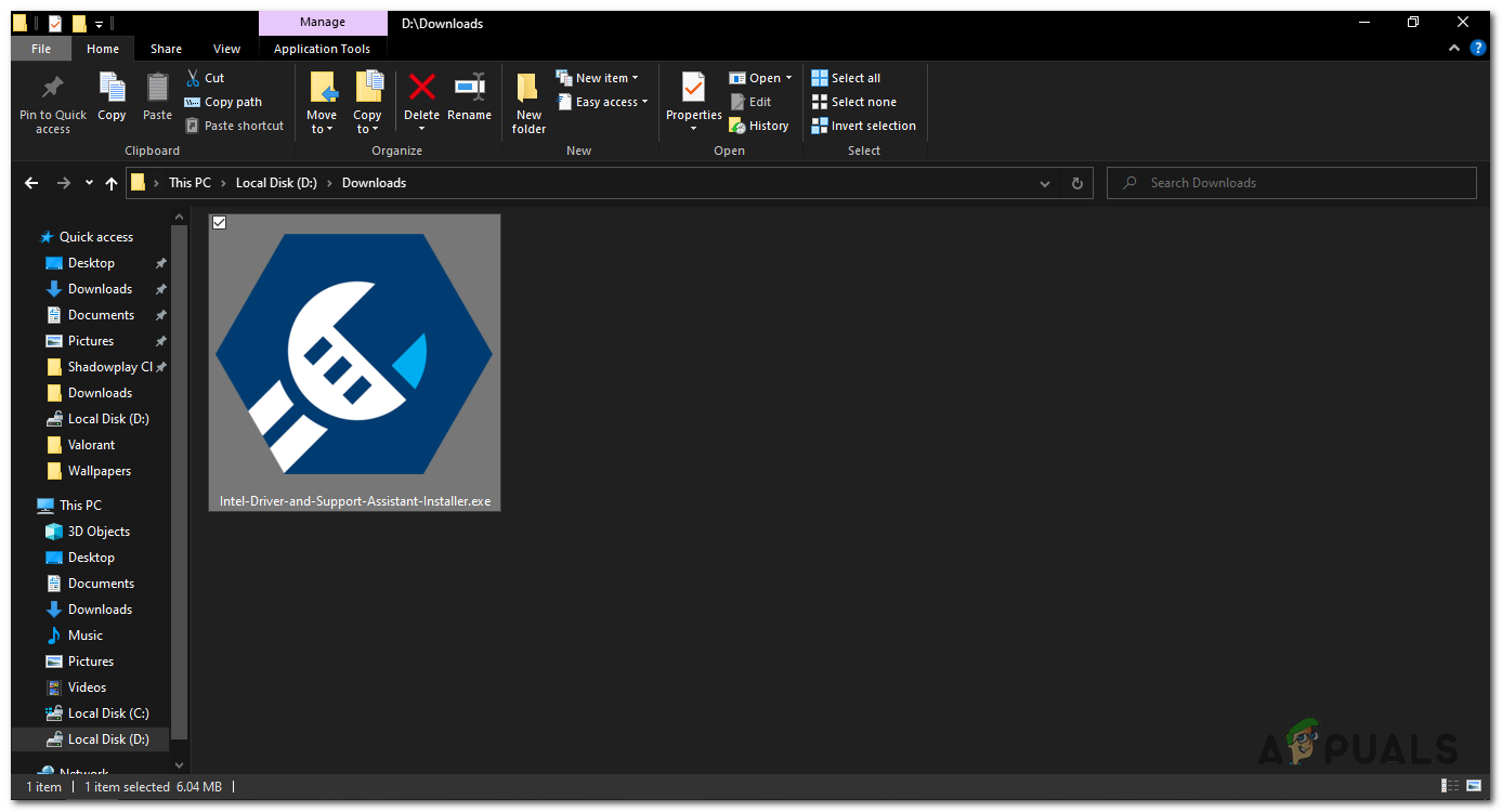 locate the downloaded file and double-click on it to run the installer