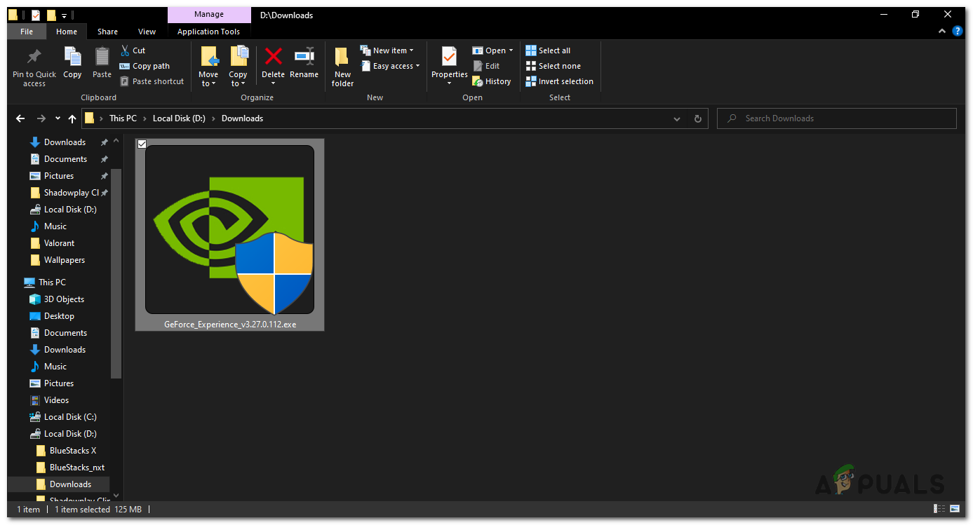 Locate the downloaded file