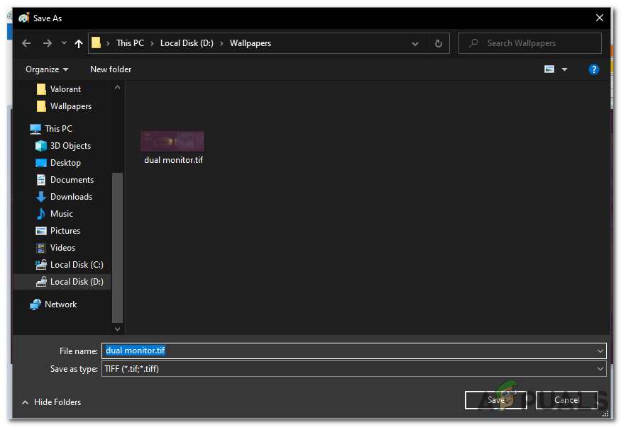 Choose a destination folder where you want to save the modified image.