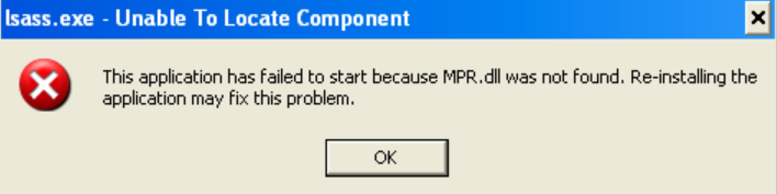 Fix Lsass exe Unable To Locate Component Application Failed To Start 