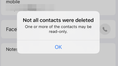 not all contacts were deleted iPhone