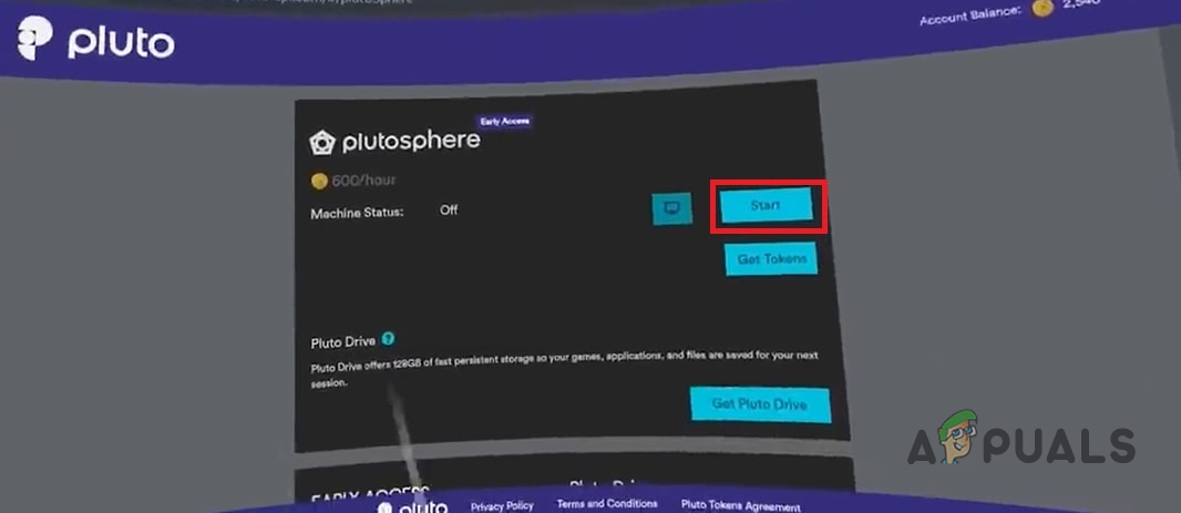 Starting PlutoSphere Virtual Machine