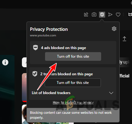 Disabling Ad Blocker for YouTube