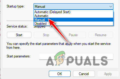 Changing Service Startup Type