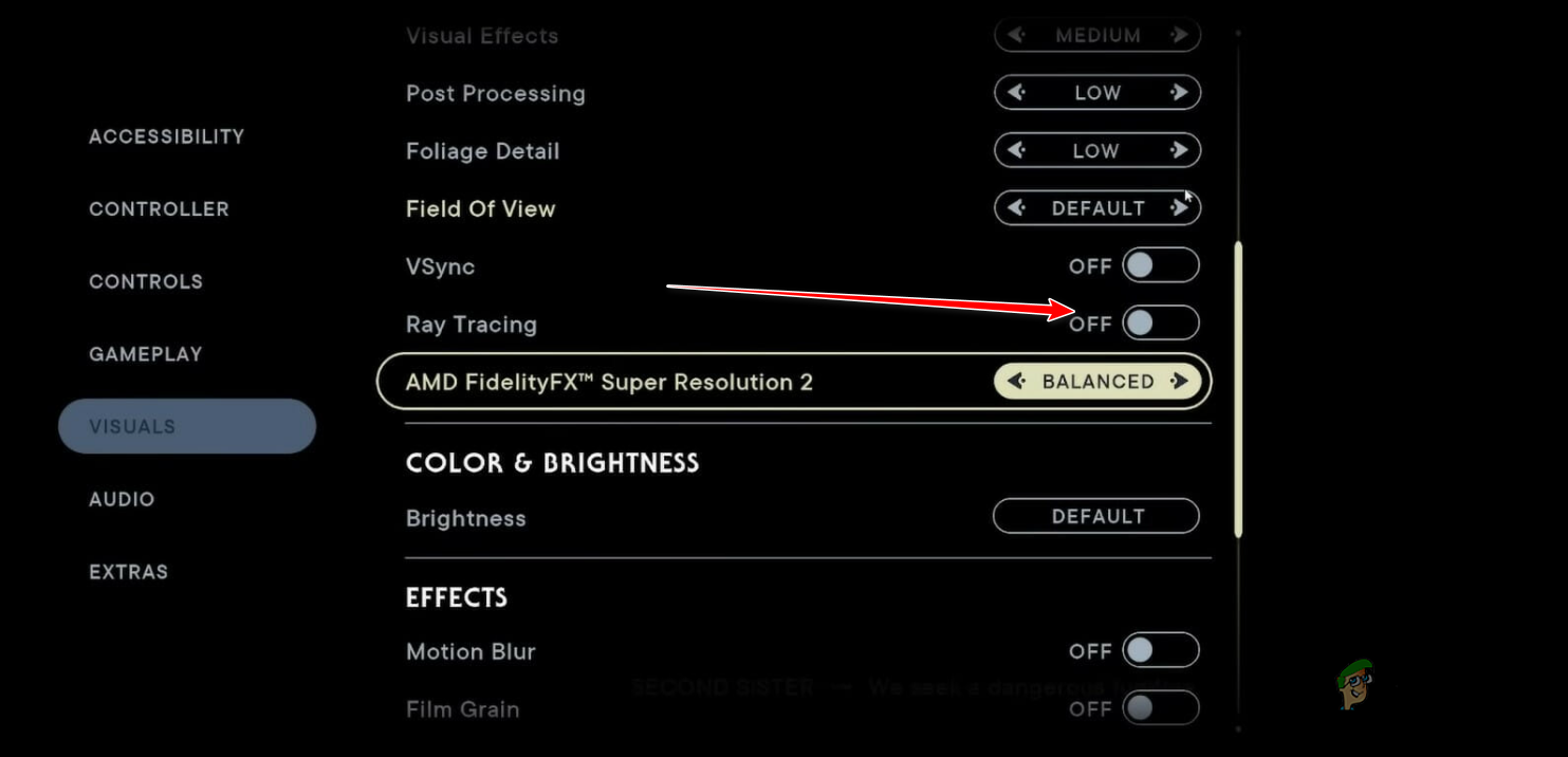 Disabling Ray Tracing