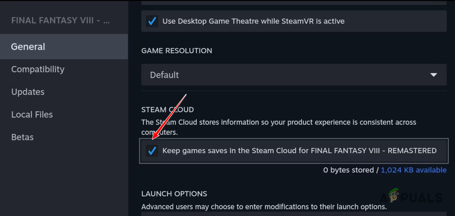 Enabling Steam Cloud on Game