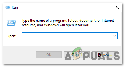 Press the Windows key + R to open the Run dialog box.