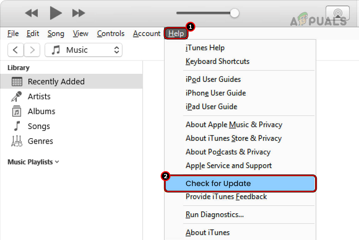 Check for iTunes Updates