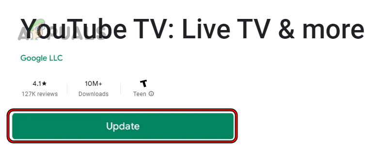 Update YouTube TV App
