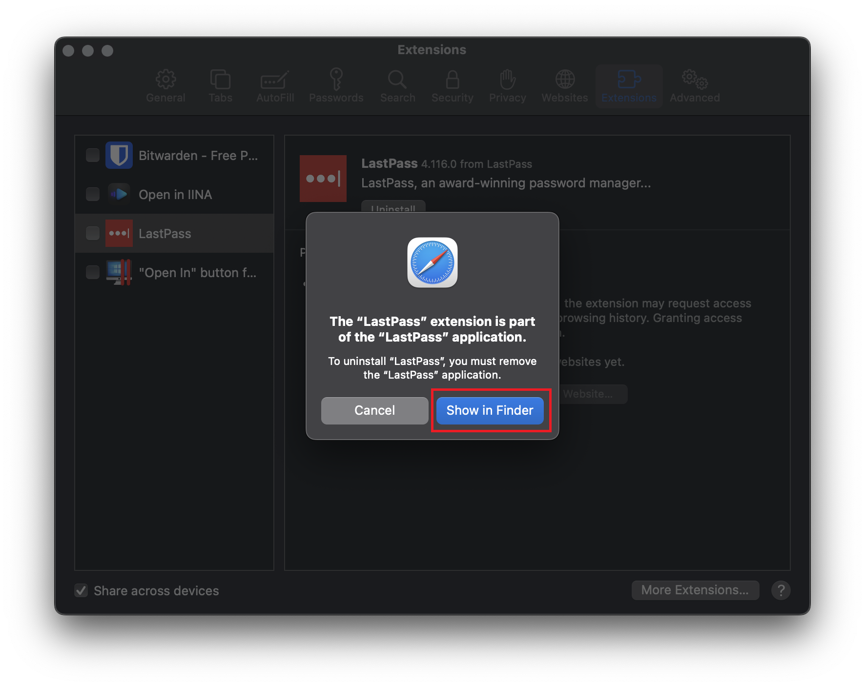 Click Show in Folder