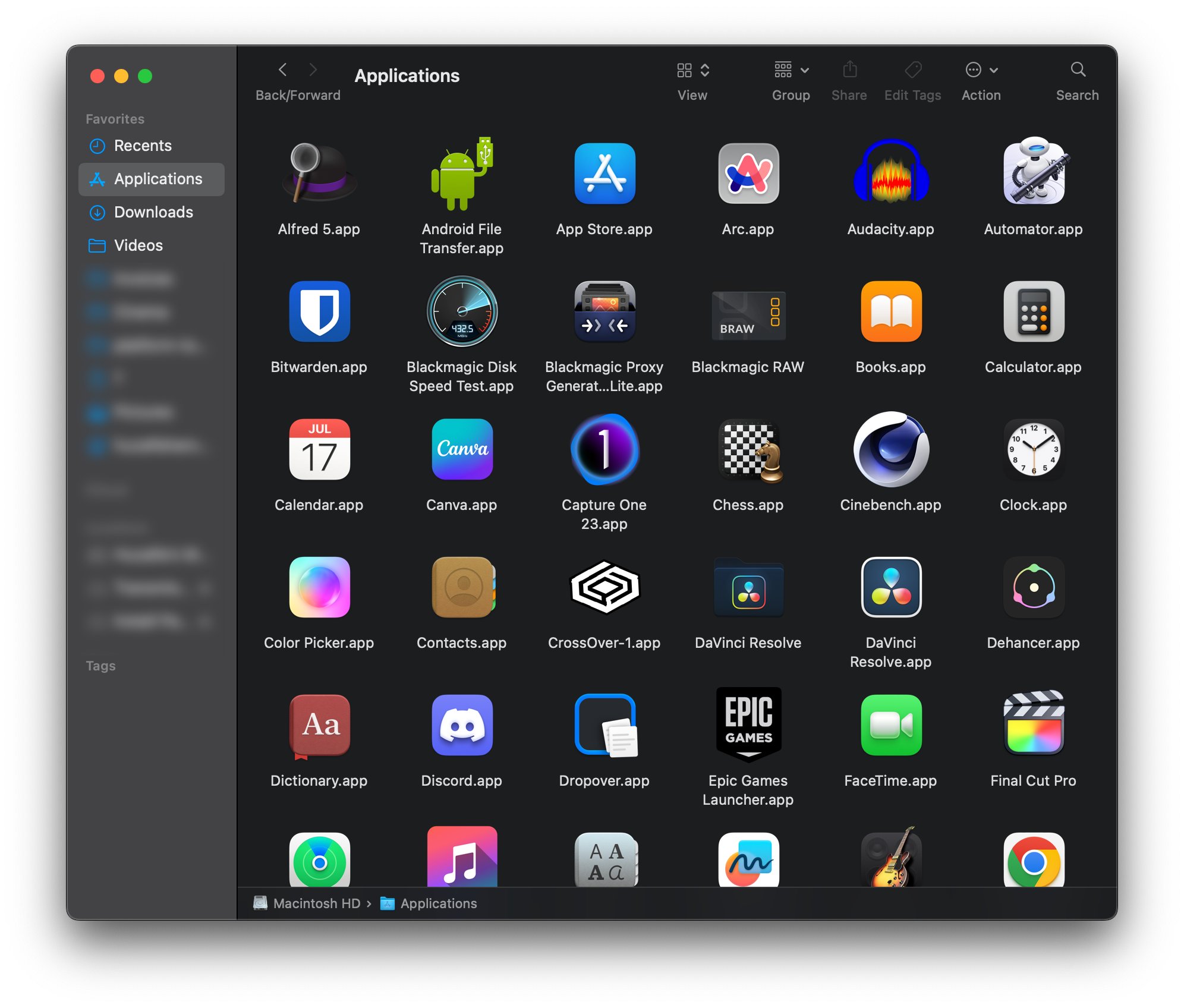 Launch the Application Finder