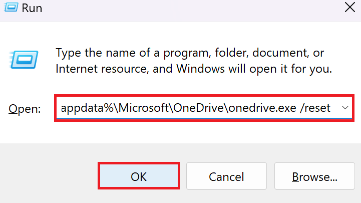 Reset OneDrive
