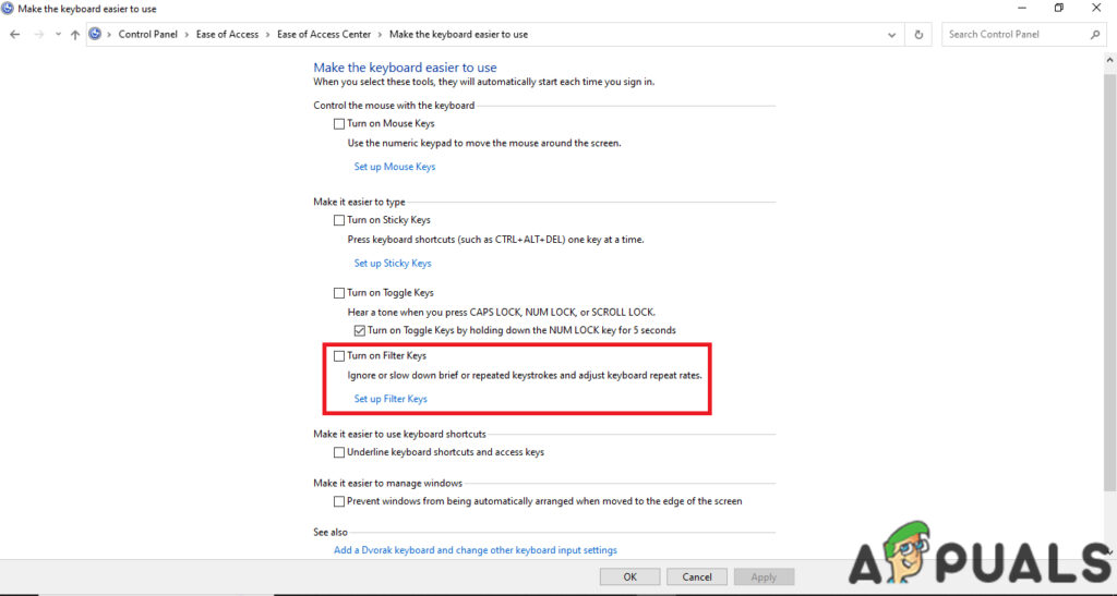 Controller Filter Keys Filter Keys: What Are They & How to Enable Them?
