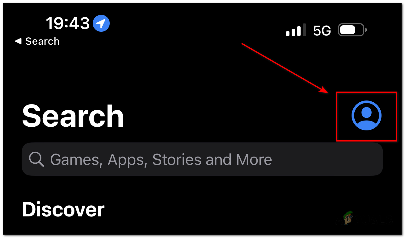 Tap on your profile picture on top right corner of the screen.