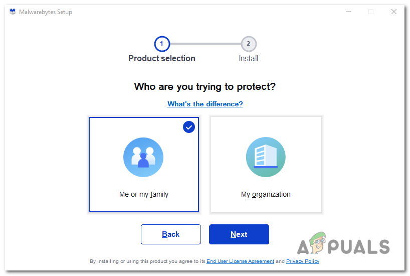 choose either "Personal Computer" or "Work Computer." Then, click "Install" to proceed.