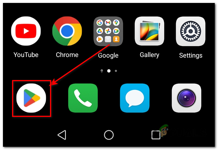Open the Google Play Store on your Android phone.