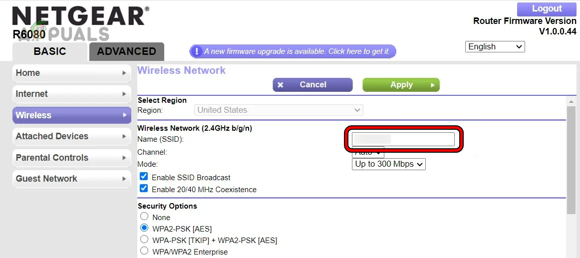 Rename SSID in the Router Settings