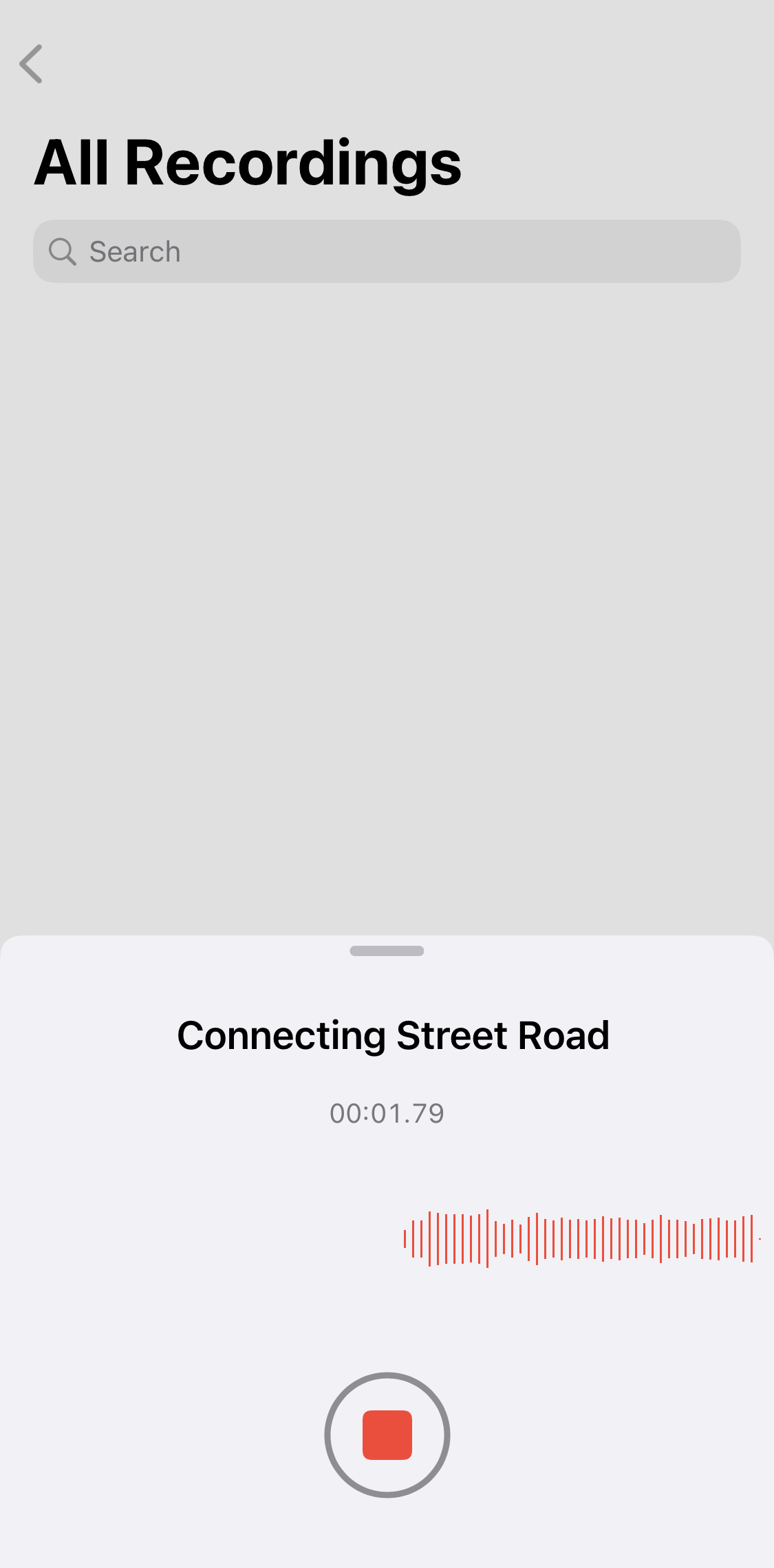 iPhone voice memos screenshot