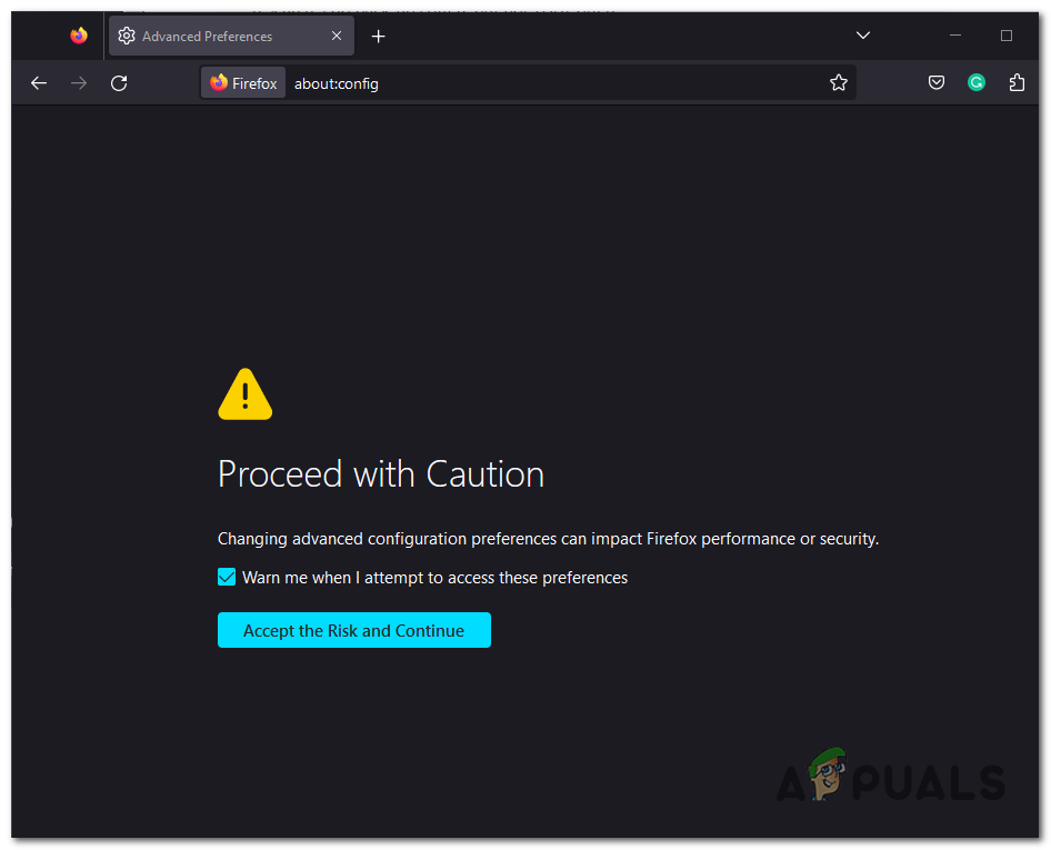 Accessing the Advanced Preferences
