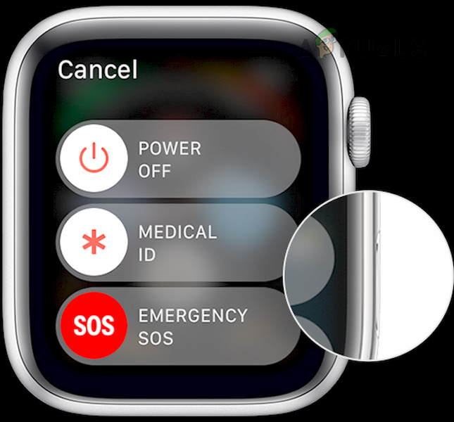 Power off the Apple Watch