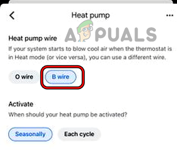 Change the Heat Pump Orientation in the Nest App