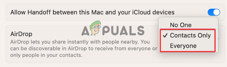 AirDrop stuck on waiting on iPhone, iPad and Mac