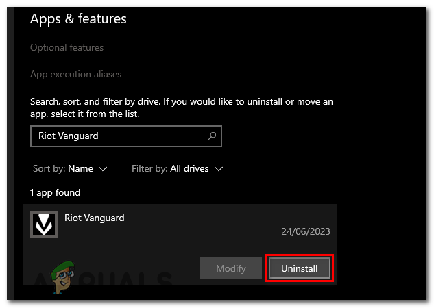 Left click on it and press the Uninstall&nbsp;button.