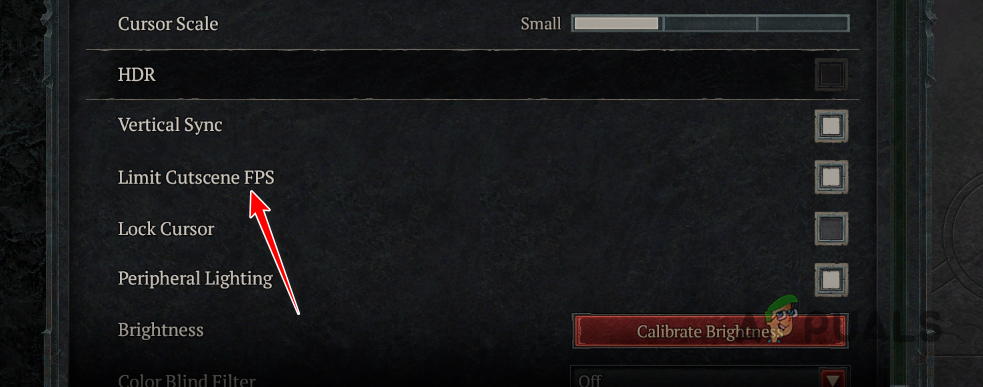 Enabling Limit Cutscene FPS