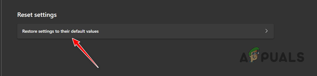 Restoring Edge to Default Settings