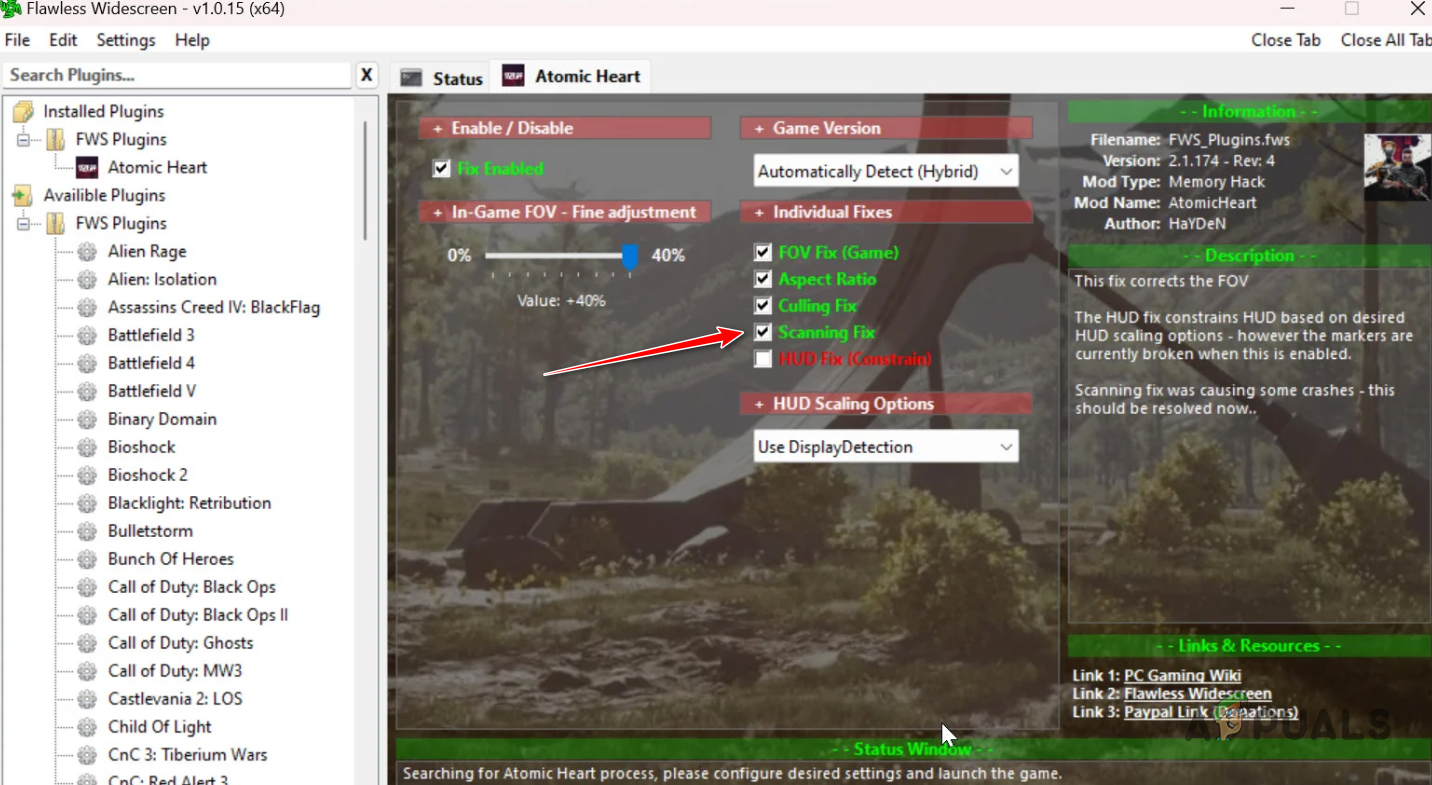 Disabling Scanning Fix in Flawless Widescreen