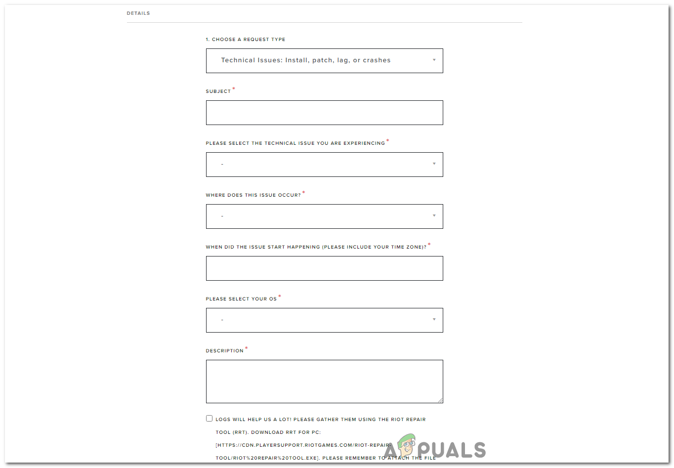 Fill in the Details.