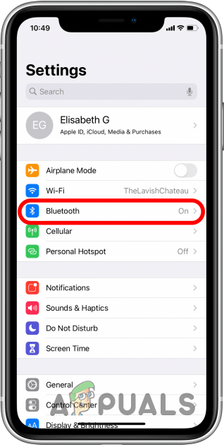 Opening Bluetooth Settings