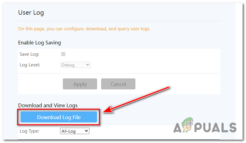 Download the log files to thoroughly review them.