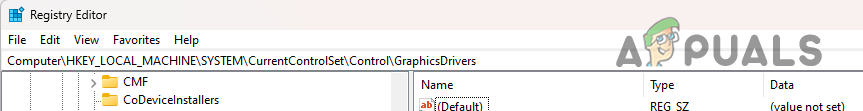 Navigating to Graphics Drivers Path