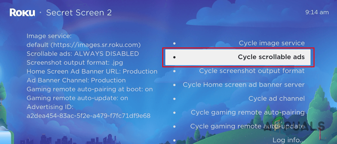 Disabling Scrollable Ads