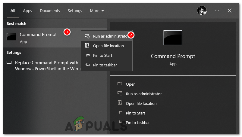 Open Command Prompt as administrator.